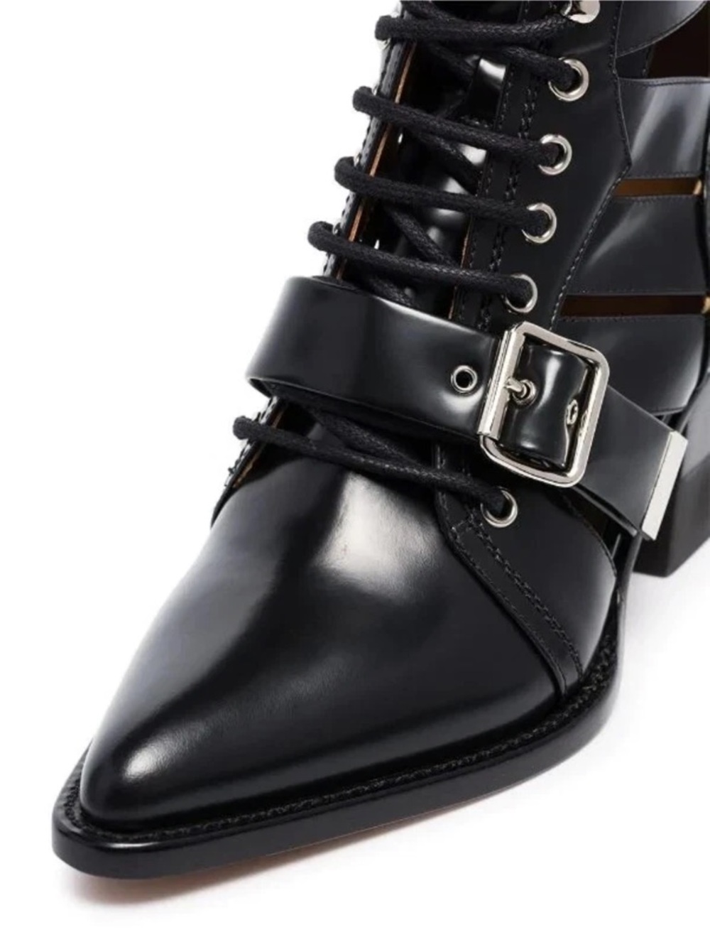 NWT CHLOE Rylee black leather classic boots $1946 - Picture 2 of 7